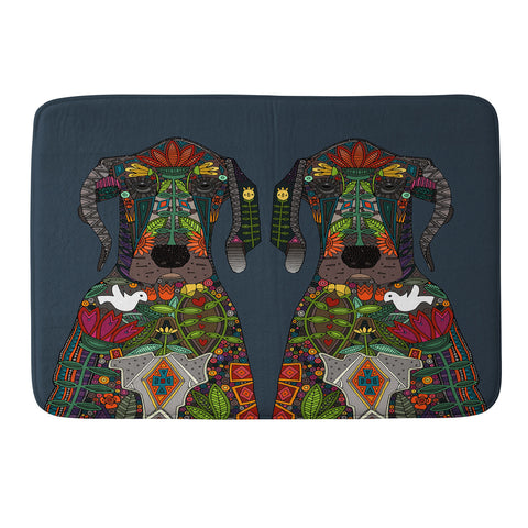 Sharon Turner Great Dane Love Memory Foam Bath Mat