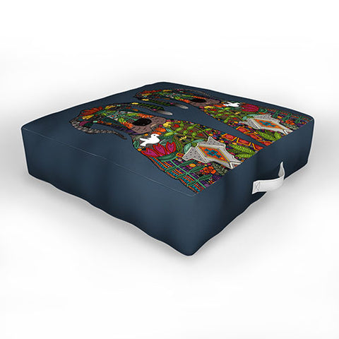 Sharon Turner Great Dane Love Outdoor Floor Cushion