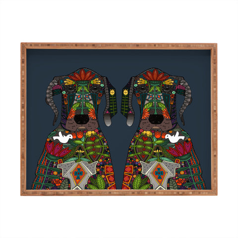Sharon Turner Great Dane Love Rectangular Tray