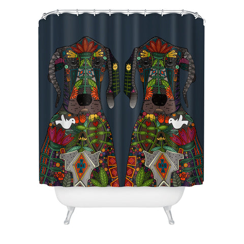 Sharon Turner Great Dane Love Shower Curtain