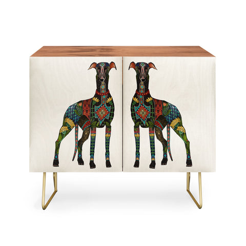 Sharon Turner greyhound ivory Credenza