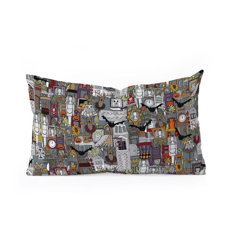 Sharon Turner Halloween Supper XIII Oblong Throw Pillow