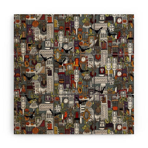 Sharon Turner Halloween Supper XIII Wood Wall Mural