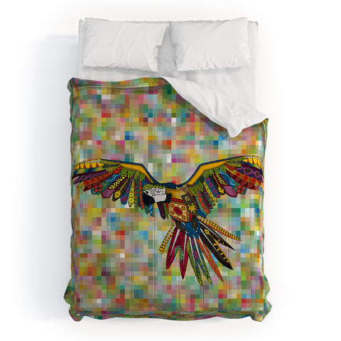 Sharon Turner Harlequin Parrot Comforter