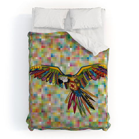 Sharon Turner Harlequin Parrot Duvet Cover