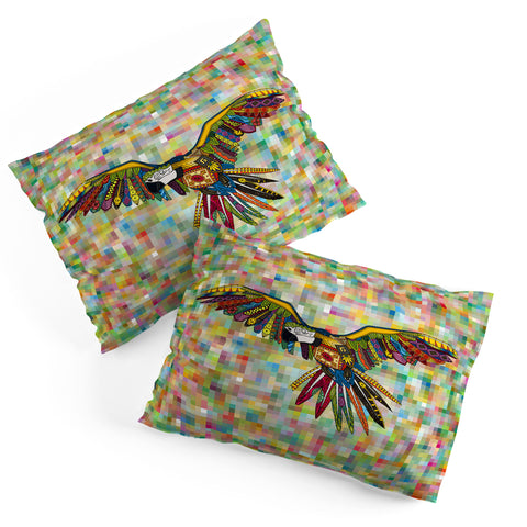 Sharon Turner Harlequin Parrot Pillow Shams