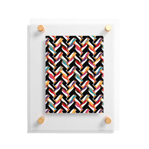 Sharon Turner Herringbone Penguin Floating Acrylic Print