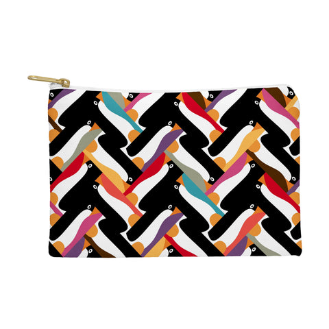 Sharon Turner Herringbone Penguin Pouch