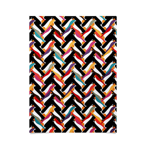 Sharon Turner Herringbone Penguin Poster