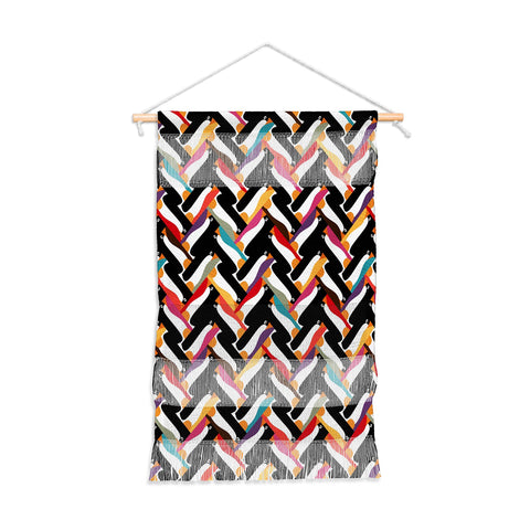 Sharon Turner Herringbone Penguin Wall Hanging Portrait