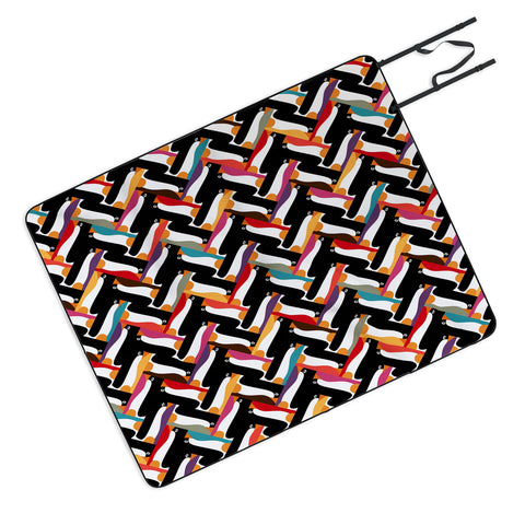 Sharon Turner Herringbone Penguin Picnic Blanket