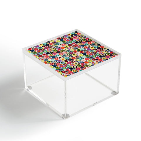 Sharon Turner hex diamond white Acrylic Box