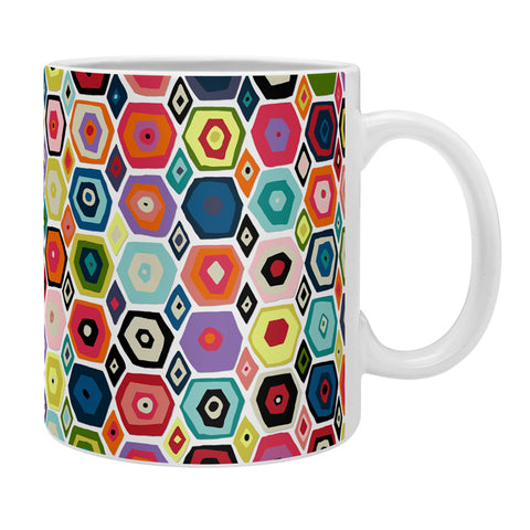 Sharon Turner hex diamond white Coffee Mug
