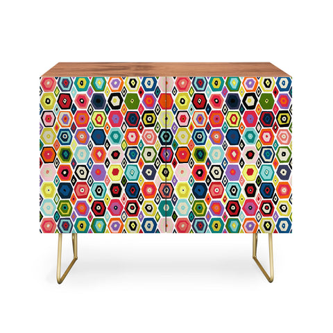 Sharon Turner hex diamond white Credenza