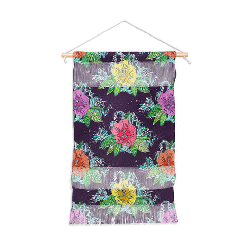 Sharon Turner Hibiscus Surf Grape Wall Hanging Portrait