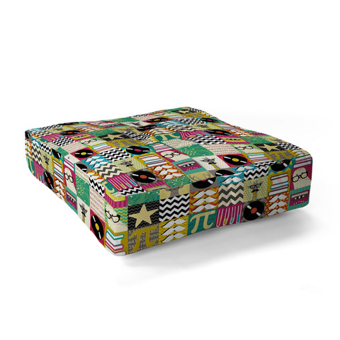 Sharon Turner Hip Hip Geek Floor Pillow Square