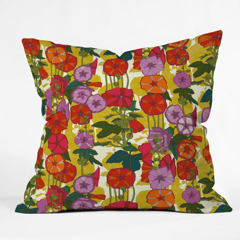 Sharon Turner holly hocky Outdoor Throw Pillow