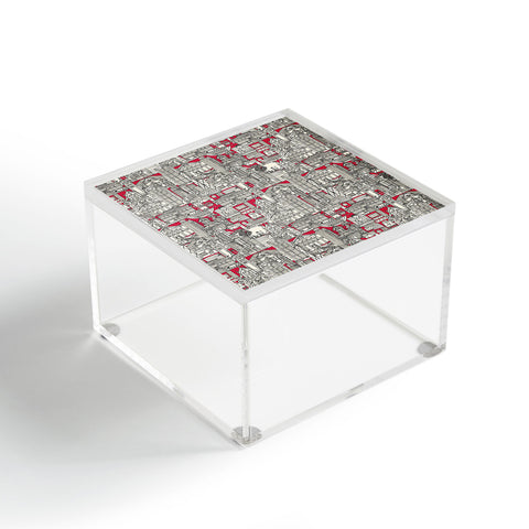 Sharon Turner Hong Kong toile red Acrylic Box