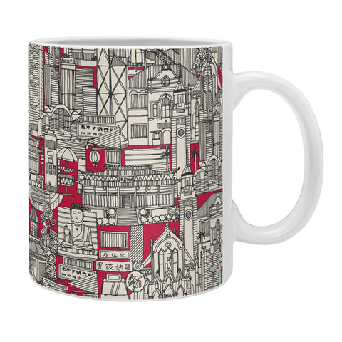 Sharon Turner Hong Kong toile red Coffee Mug