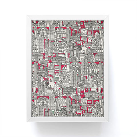 Sharon Turner Hong Kong toile red Framed Mini Art Print