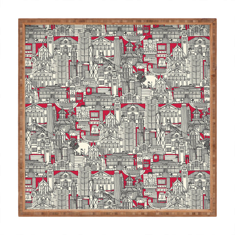 Sharon Turner Hong Kong toile red Square Tray
