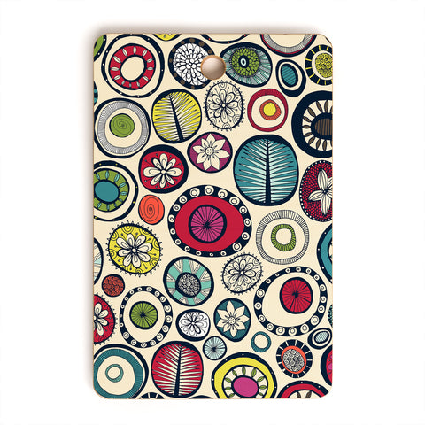 Sharon Turner Honolulu hoops cream Cutting Board Rectangle