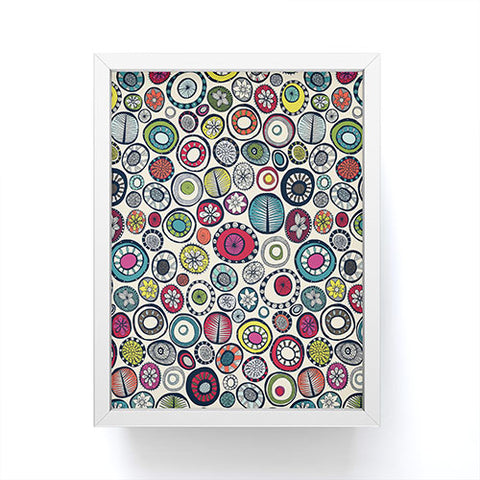 Sharon Turner Honolulu hoops cream Framed Mini Art Print