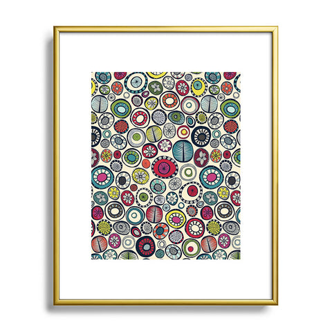 Sharon Turner Honolulu hoops cream Metal Framed Art Print
