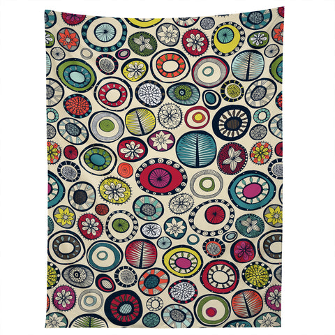 Sharon Turner Honolulu hoops cream Tapestry