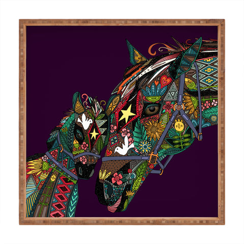 Sharon Turner Horse Love Square Tray