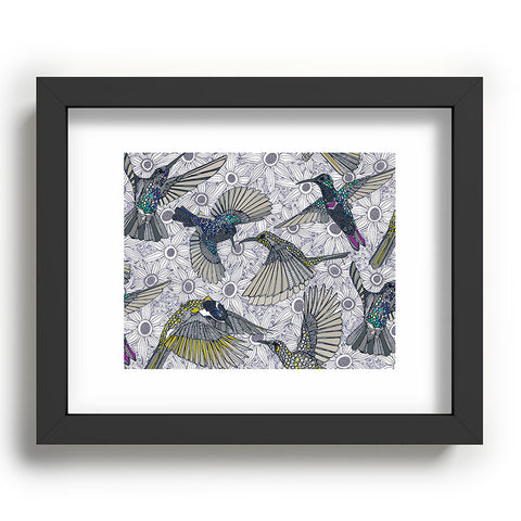 Sharon Turner hum sun honey birds basalt Recessed Framing Rectangle