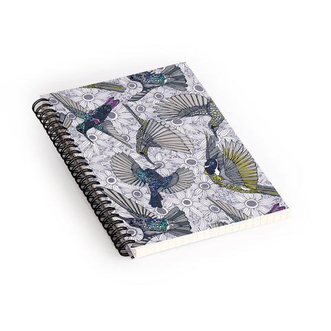 Sharon Turner hum sun honey birds basalt Spiral Notebook