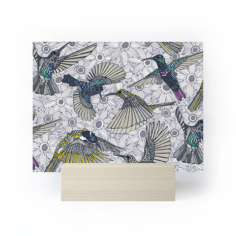 Sharon Turner hum sun honey birds basalt Mini Art Print