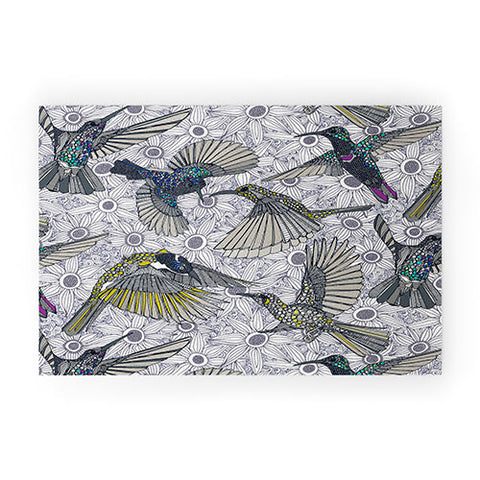 Sharon Turner hum sun honey birds basalt Welcome Mat
