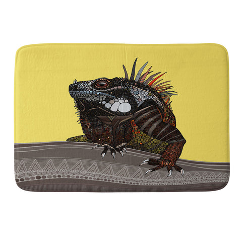 Sharon Turner iguana Memory Foam Bath Mat