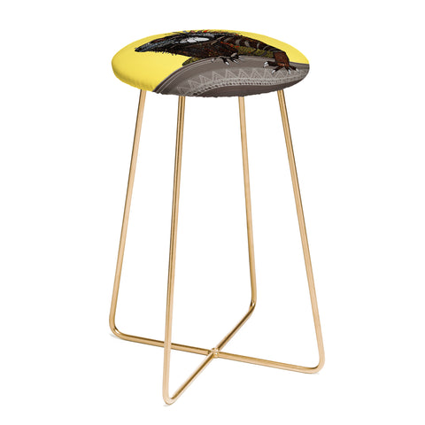 Sharon Turner iguana Counter Stool