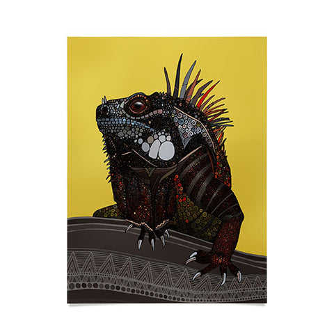 Sharon Turner iguana Poster