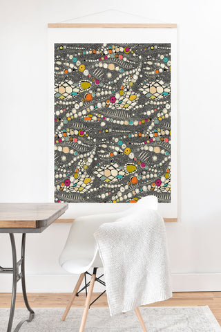 Sharon Turner iguana skin Art Print And Hanger