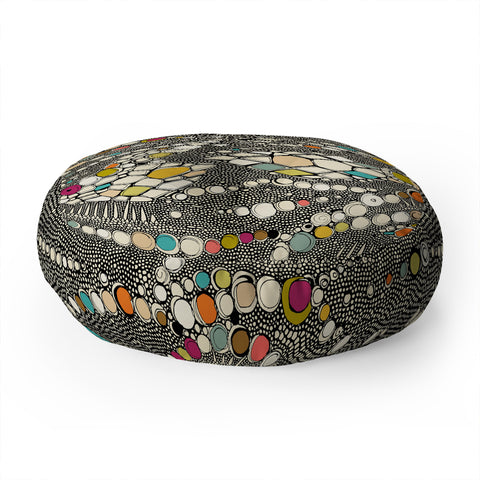 Sharon Turner iguana skin Floor Pillow Round