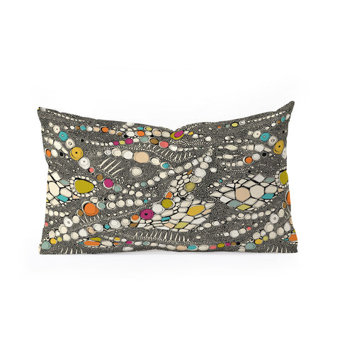 Sharon Turner iguana skin Oblong Throw Pillow