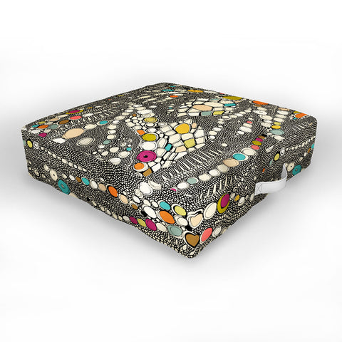Sharon Turner iguana skin Outdoor Floor Cushion
