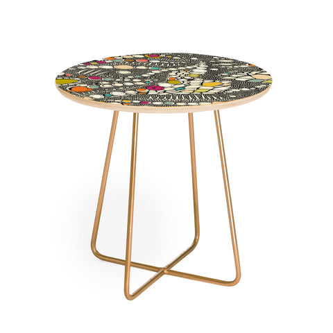 Sharon Turner iguana skin Round Side Table