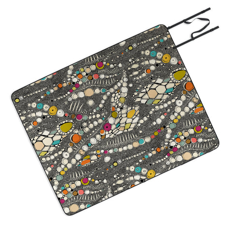 Sharon Turner iguana skin Picnic Blanket