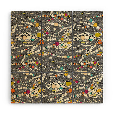 Sharon Turner iguana skin Wood Wall Mural