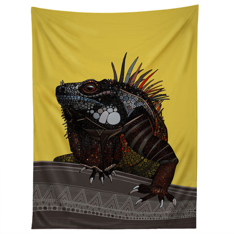 Sharon Turner iguana Tapestry