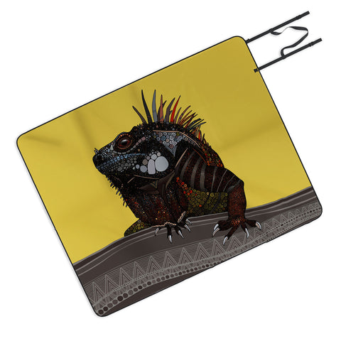 Sharon Turner iguana Picnic Blanket