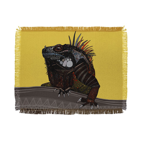 Sharon Turner iguana Throw Blanket