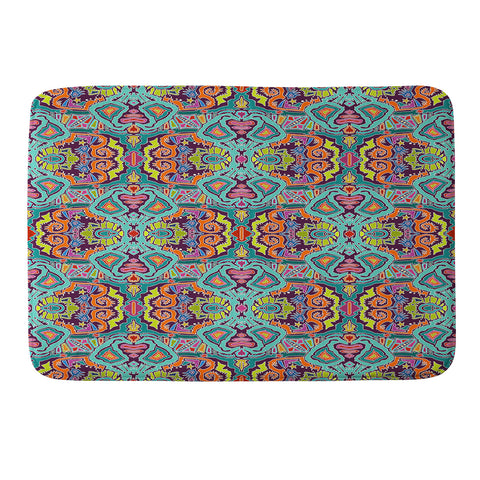 Sharon Turner Ikat Doodle Memory Foam Bath Mat