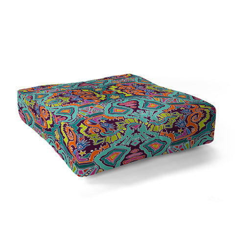 Sharon Turner Ikat Doodle Floor Pillow Square