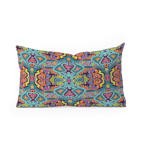 Sharon Turner Ikat Doodle Oblong Throw Pillow